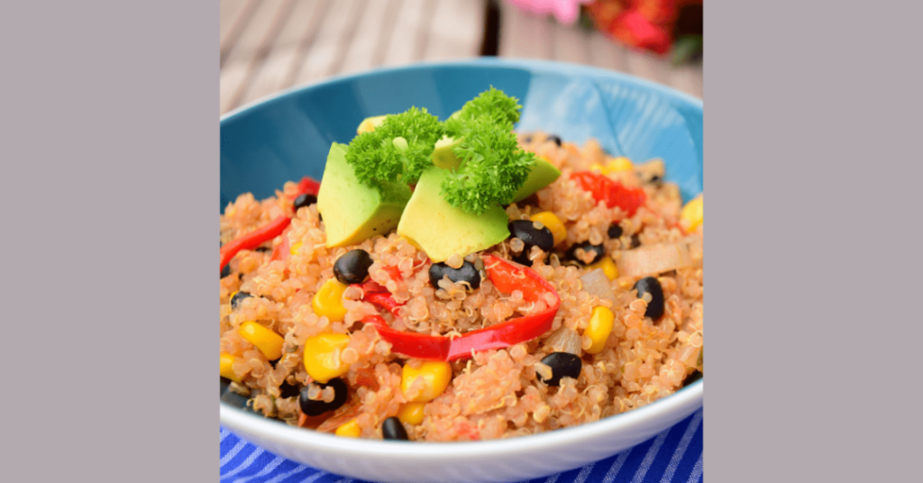 quinoa and black bean bowl