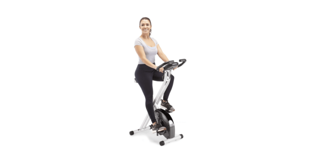 marcy foldable upright exercise bike