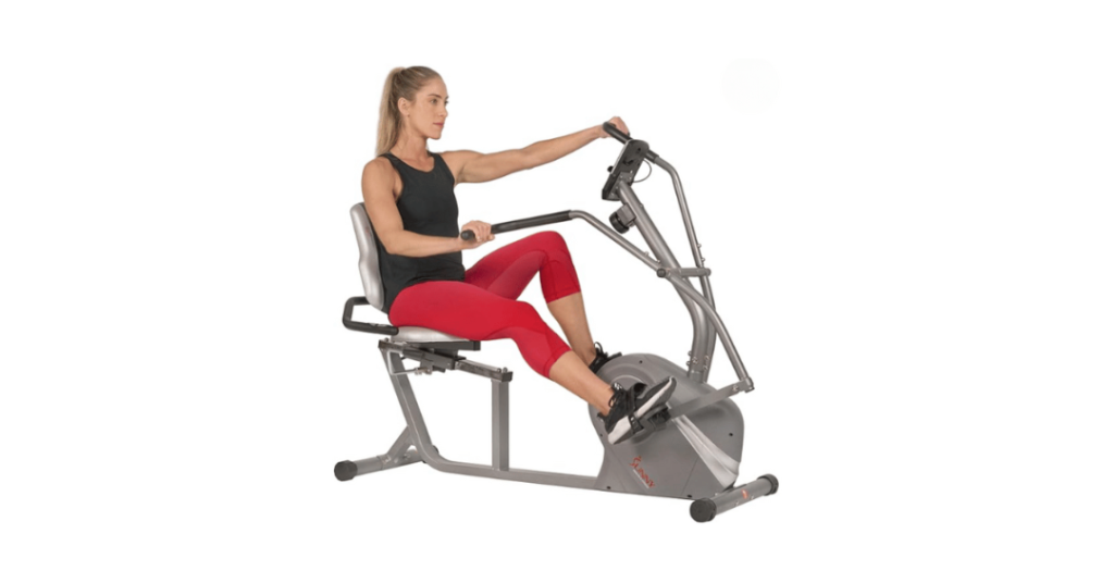 recumbent exercise bike with arm exerciser 2