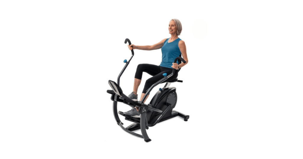 recumbent exercise bike with arm exerciser 3