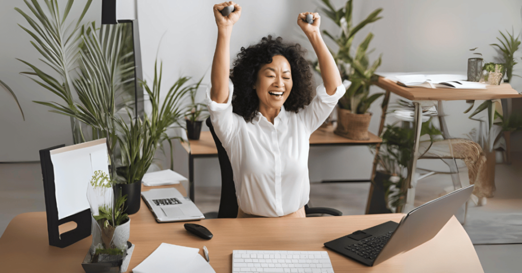 desk exercise productivity