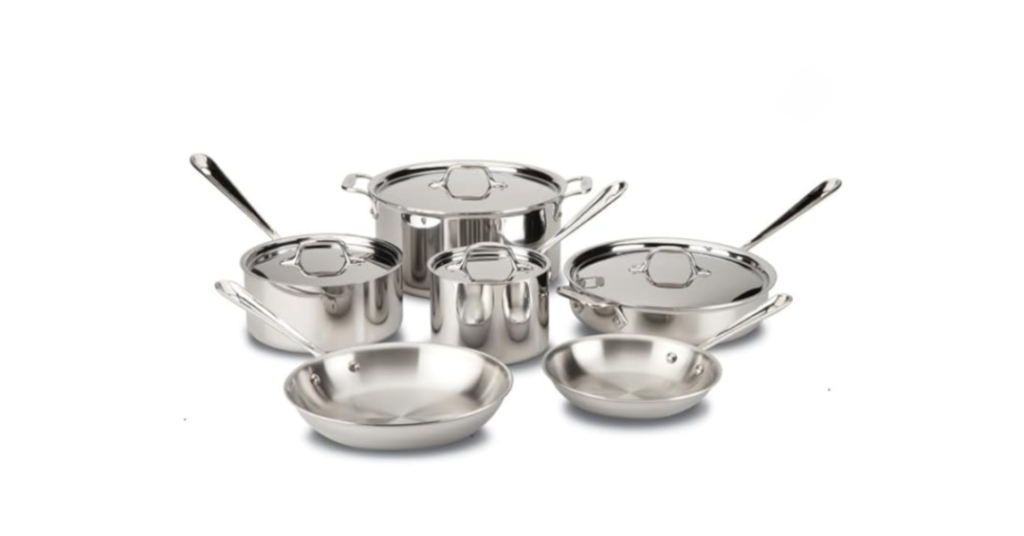 all-clad d3 stainless cookware set