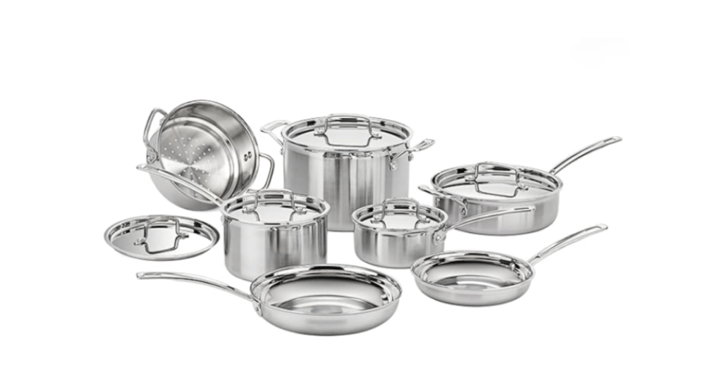cuisinart multiclad pro stainless steel cookware set