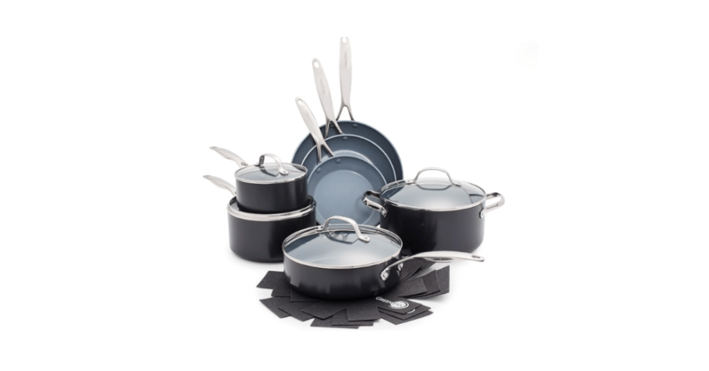 GreenPan Valencia Pro Ceramic Nonstick Cookware Set