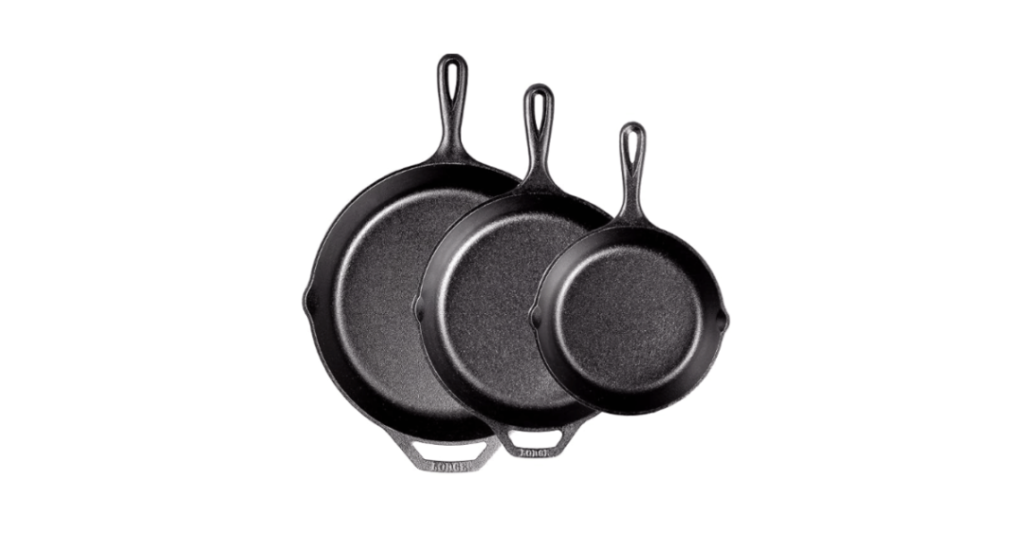 Lodge Pre Seasoned Cast Iron Cookware Set