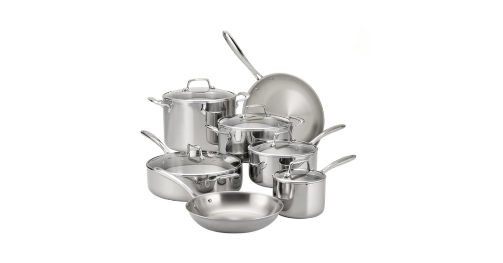 tramontina gourmet stainless steel cookware set