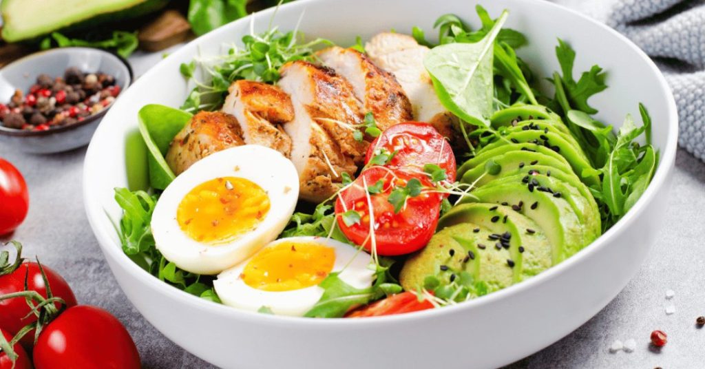 high protein salad